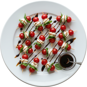 Mini caprese skewers