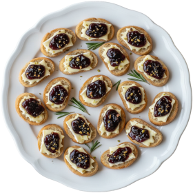 Brie & fig jam crostini